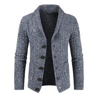 Men's custom-made casual long-sleeved knit sweater