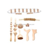 Wood Therapy Massage Tool Wood Therapy Massage Cup ToolMadeoterapia Colombiana Wood kit