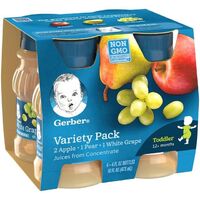 Gerber Juice Variety Pack 4-4 fl. ounce bottle