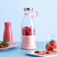 4 Blade Blender USB Rechargeable Portable Juicer Home 350ml Fruit Blender