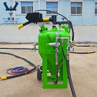 DB500 Wet Sandblasting Pot Sandblasting Tank Machine Water Shot Peening Pot DB800