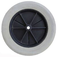 Factory sale assortment of black 7 inch semi-pneumatic rubber replacement motorcycle wheels