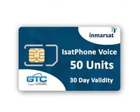 Inmarsat satellite phone SIM card with prepaid minutes of airtime (for worldwide use)