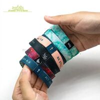 2019 New Design Eco-Friendly Custom Elastic Wristband For Kids Polyester Elastic Wristband