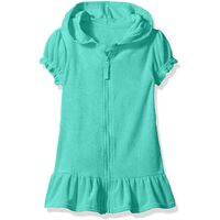 Toddler Girls Hooded Terry Swim Blouse