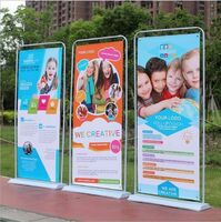 Custom Printed Advertising PVC Flexible Banner Display Roll Stand Banner Door Frame Banner