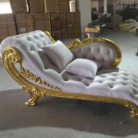 victorian sofa style french chaise longue, hotel lounge furniture traditional wood, wood plain tufted antique, antique