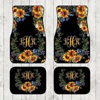 Set of 4 Personalized Blank White Car Mats for Sublimation
