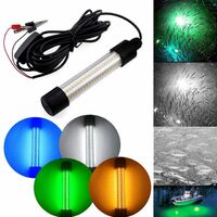 Waterproof IP68 AC/DC 12-24V 1200LM 5M Cord LED Submersible Fishing Light Underwater Fish Finder Bulb