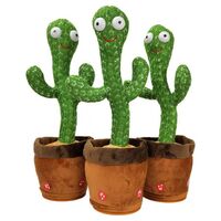 CE&EN71 Plush cute cactus dancing toy with song electronic vibrato dancing toy