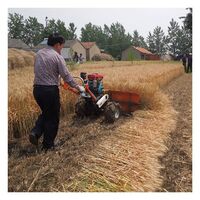 Mini tractor harvester 4GL120 rice harvester cutting head combined with mini tractor cutting head