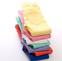 Girls Fashion Girls Pencil Pants Stretch Baby Skinny Pants Slim Children's Leggings Jeans Stretch Children's Pants