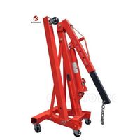 2 tons 2000 kg 500 kg 3000 kg 3 tons micro car engine lifting folding crane portable small pickup folding arm truck lifting crane