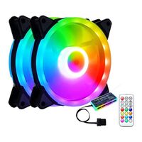 RGB Electrical Cooling Fan for PC Case with RGB LED Lights CPU Cooling Fan 120mm Ventilador RGB Cooling Fan with Controller
