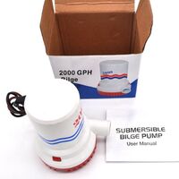 1500 GPH BILGE PUMP AND SWITCH KIT - Marine/Boat/Water/Mother