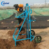 Guardrail post gasoline pile driver ground screw screw pile driver for sale