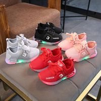 2021 Spring and Autumn LED Lighting Baby Shoes Children's Casual Breathable Children's Shoes Boys Shoes