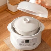 Eco-Friendly Mini Round Removable Ceramic Pot Electric Stew Cooker Slow Cooker with Dishwasher Safe Stoneware Crock Pot/