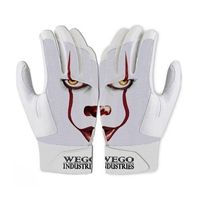 Wholesale Best Sublimated Design and Goat Leather Digital Leather Baseball Batting Gloves Professional Unisex Batting Gloves