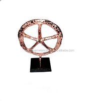 rose gold plated decorative metal round object