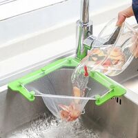 Kitchen triangle sink filter drain vegetable and fruit drain basket disposable kitchen sewer drain bag with shelf