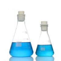 Borosilicate glass flat bottom Erlenmeyer flask for chemical laboratory