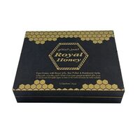 New Design Hot Sale Matte Black Royal Malaysian Honey Gift Box