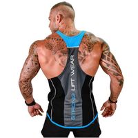 Wholesale vest training running men fitness workout tops sports vest men sportswear gym shirt stringer vest custom vest