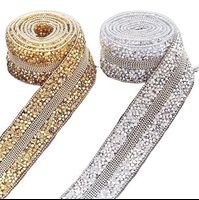 3cm Heat Repair Resin AB Rhinestone Chain Ornament DIY Dress Decoration Craft Ironing Glue Trim