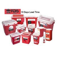 5 Quart 4.6L Biohazard Needle Disposal Needle Store Waste Box Medical Sharps Container