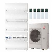 42,000 BTU 19.7 SEER Five Zones Free Matching Heat Pump System 6+6+6+6+6 VRF Air Conditioning Price