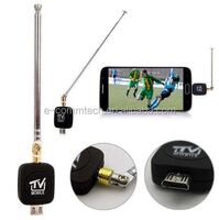 Micro USB Mini DVB-T HD TV Tuner Digital Satellite Dongle Receiver + Antenna for Android 4.03-4.10 Mobile Phone Mobile TV Tuner
