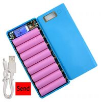 18650 power bank battery box mobile phone charger DIY case 5V dual usb 8*18650 poverbank charging box