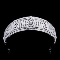 European Exquisite Cubic Zirconia Royal Princess Crown Hot Sale Bridal Wedding Tiara
