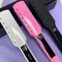 Custom Logo Private Label Frosted Ceramic Steam Hair Straightener Flat Iron