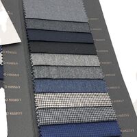 65% wool 320g/m stock worsted twill plaid men's blazer wool fabric