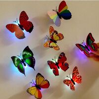 Home Decor Glow In Dark Adhesive 3D Butterfly Wall Sticker