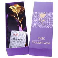 2022 Valentine's Day Amazon Hot Sale 24K Gold Rose Valentine's Day Gift Box Women's Gift