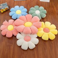 Coral Fleece Upholstery Plush Stuffed Daisy Outdoor Chair Patio Flower Floor Seat Cushion Home Decor Cushion