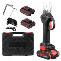 FDJD-2 Newest Black Electric Pruners for Tree Cutting, Pruners with Lithium Battery Tool Set