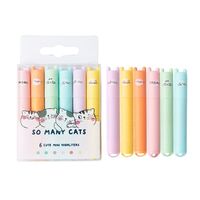 Wholesale Kids Student Markers Cute Kawaii Mini Pastel Highlighters