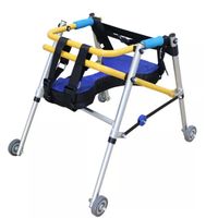 EUWA501 Aluminum Alloy Folding Portable Wheel Walker for Children with Cerebral Palsy