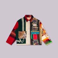 DiZNEW Good Sale Polyester Colorful New Design OEM/ODM Jacket High Quality Fashion Men's Lapel Jacket