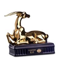 Paston 700ml Gold Goat Ceramic Bottle Brandy or Whiskey OEM Bulk French Brandy