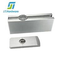 Glass door excavation-free hydraulic floor spring hinge