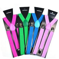 Suspenders - Adjustable Suspenders with Braces - Y Back Elastic Suspenders for Men and Women