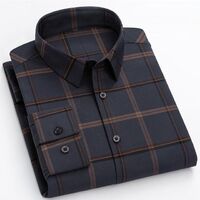 Hot Sale New Men's Plus Size Custom High Quality Cotton Long Sleeve Slim Fit Casual Dress Shirts
