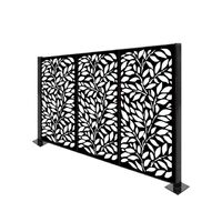 3d high quality new steel design back cheap garden metal laser cut wall lattice fence privacy aluminum fence panel