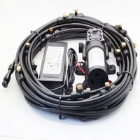 Outdoor Spray Cooling System Irrigation Kit for Greenhouse Garden Patio Spray System, Low Pressure Spray Kit