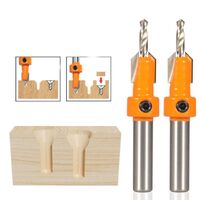 TCT Countersunk Bit Adjustable Woodworking Countersunk Router Bit 90 Degree Chamfered Screw Hole Drilling Tool